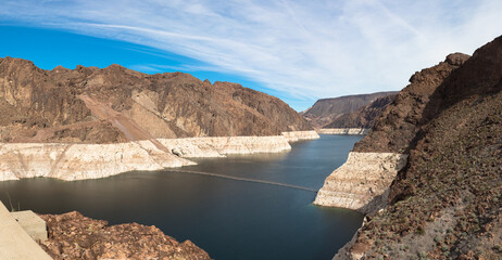 Hoover Dam, Black Canyon of the Colorado River, Nevada and Arizona, USA