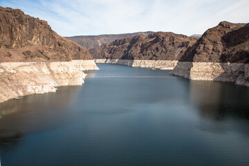 Hoover Dam, Black Canyon of the Colorado River, Nevada and Arizona, USA
