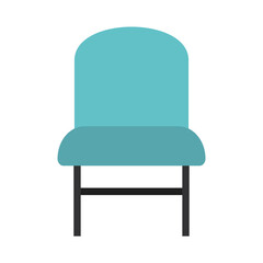 Blue chair icon