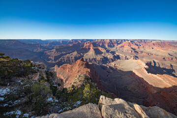 Fototapeta na wymiar Views of the South Rim of the Grand Canyon, Arizona, USA