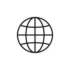 Simple globe related outline icon. Element for mobile concept and web apps. Thin line vector icon for website design and development, app development. Premium pack.