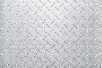 light metal texture with diamond print, silver background