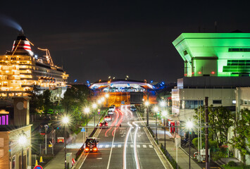 Fototapeta na wymiar 横浜　大さん橋　夜景