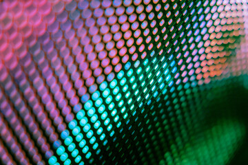 CloseUp LED blurred screen. LED soft focus background. abstract background ideal for design.