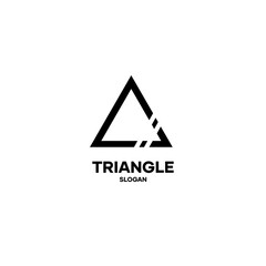 Triangle logo icon design vector simple artwork