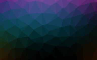 Obraz premium Dark Multicolor, Rainbow vector abstract mosaic pattern.