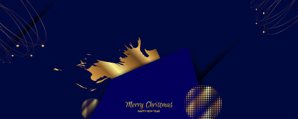 Christmas gold design blue background abstract shiny color golden. Festive new year design vector eps 10