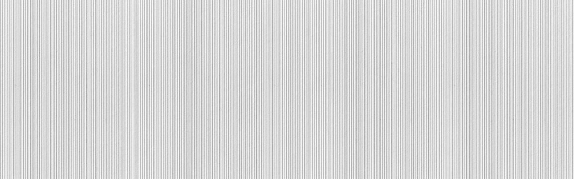 Panorama of Fabric image of white curtains With fine lines texture and seamless background