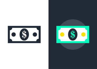Money and payment related line icon. Vector.