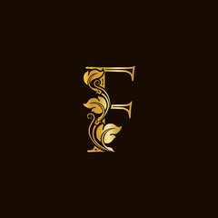 Elegant initial line logo
