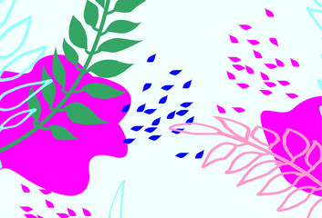 Simple and modern design, with plant motifs, very artistic background suitable for various purposes. Vector. Eps 10