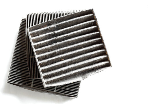 Very dirty air conditioner electret filter