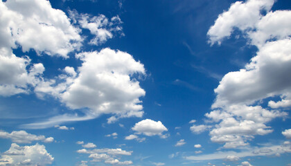 Blue sky and clouds sky