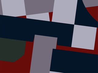 Beautiful of Colorful Art Red, Grey, Blue and Green, Abstract Modern Shape. Image for Background or Wallpaper