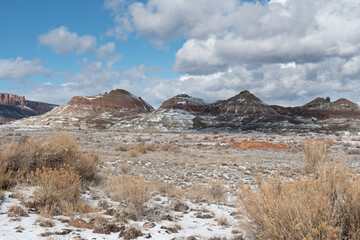 Badlands in Winter