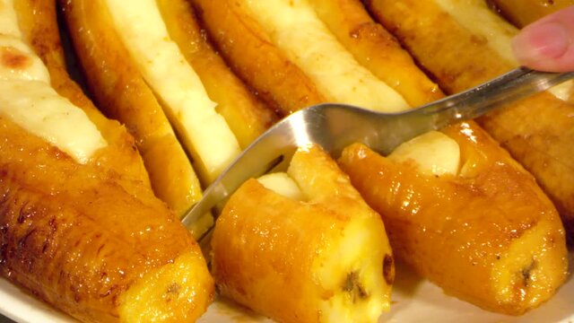plantain with melted cheese on top from latin america