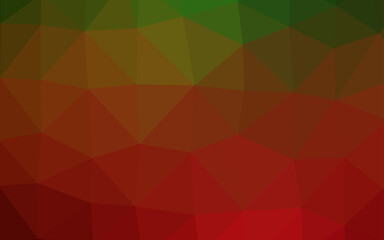 Light Green, Red vector abstract mosaic backdrop.