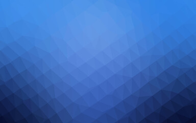 Fototapeta premium Light BLUE vector low poly cover.