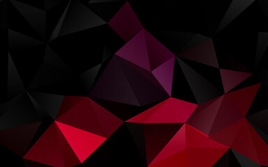 Fototapeta premium Dark Pink vector low poly layout.