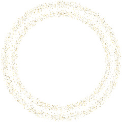 Gold Glitter Stars. Luxury Shiny Confetti.