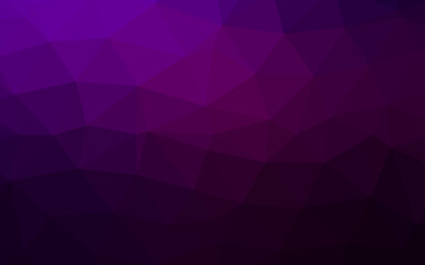 Obraz premium Dark Purple vector polygon abstract layout.