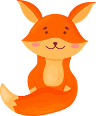 fox. isolated vector image on white background