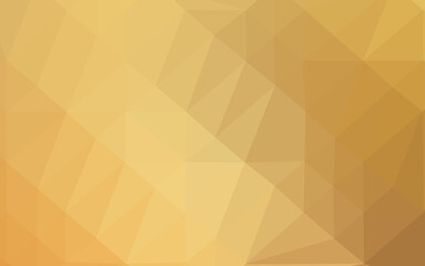 Light Orange vector polygon abstract backdrop.
