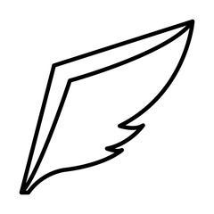 squared wing icon, line style