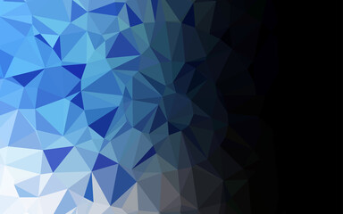 Obraz premium Light BLUE vector shining triangular background.