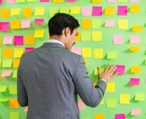 Businessman with many business priorities