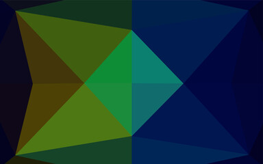 Obraz premium Dark Multicolor, Rainbow vector polygonal pattern.