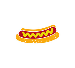 Food hamburger icon vector logo design template