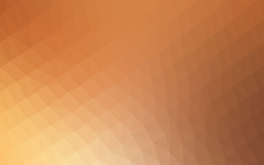 Light Orange vector abstract mosaic pattern.