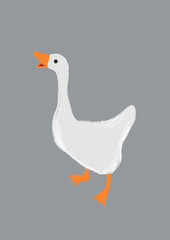 duck hand drawn illustration,art design