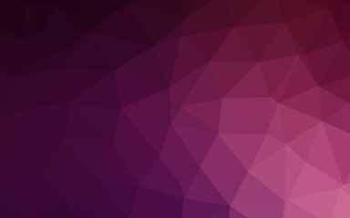 Obraz premium Dark Pink vector polygonal pattern.