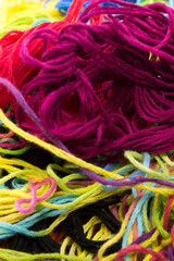 Colorful Embroidery threads background