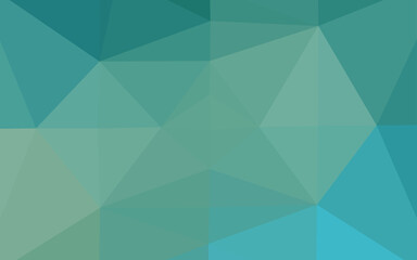 Light Blue, Green vector abstract mosaic background.