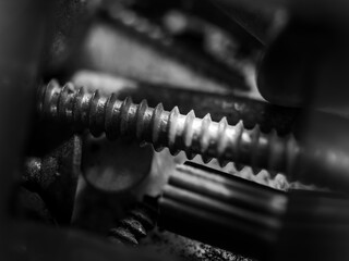 close up of a screw
