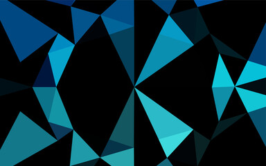 Light BLUE vector polygonal template.