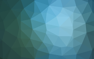 Fototapeta premium Dark Blue, Green vector shining triangular template.