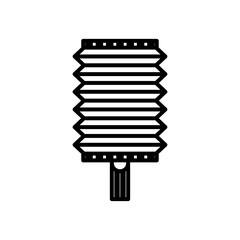 chinese lamp moon festival decoration line style icon