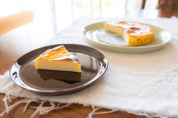 piece of cake on a plate