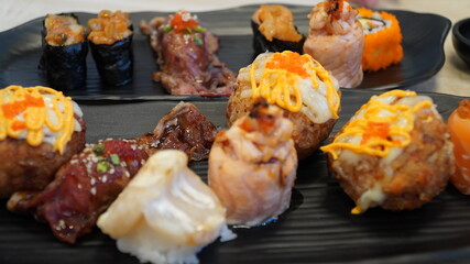 Sushi Rolls with Wagyu Beef The joy of deliciousness
