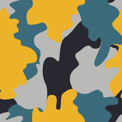 Colorful Seamless camouflage pattern background