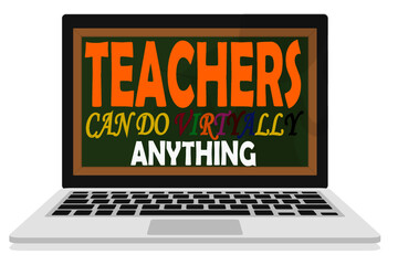 Teachers Can Do Virtually Anything Vectoriel design
