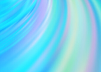 Fototapeta premium Light BLUE vector background with lamp shapes.