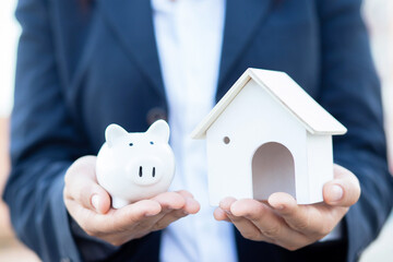 Banks provide home loans and low-interest loans.