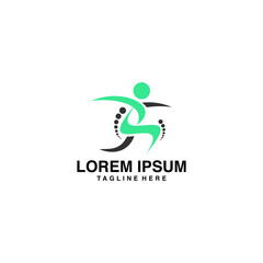 Knee Bone Therapy Logo Vector Icon Illustration