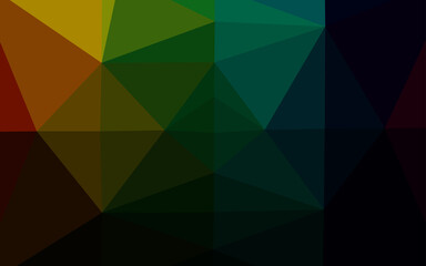 Obraz premium Dark Multicolor, Rainbow vector abstract mosaic pattern.