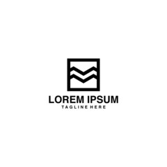 Initials M Monogram Logo Vector Icon Illustratio